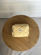 Yellow Gingham Beauty Case