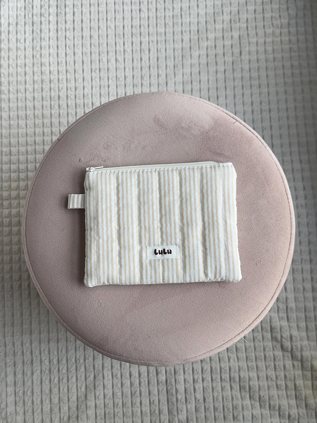 Sand Striped Flat Pouch