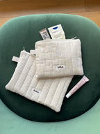 Sand Striped Flat Pouch