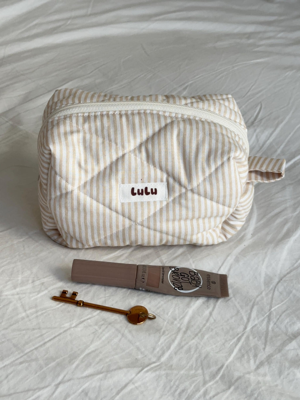 Sand Stripe Beauty Case